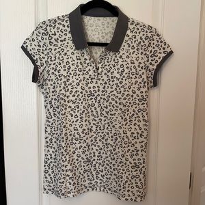 Calvin Klein polo shirt with metal CK logo